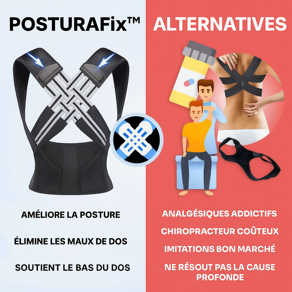 PosturaFix™ – Soulagez Votre Dos & Corrigez Votre Posture