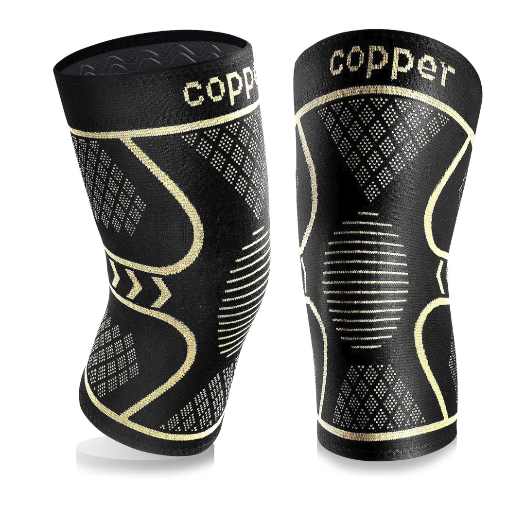 Genouillère de Compression Infusée de Cuivre Premium