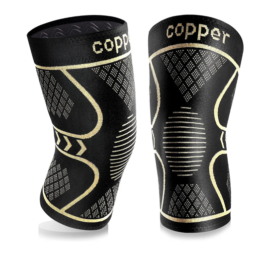 Genouillère de Compression Infusée de Cuivre Premium